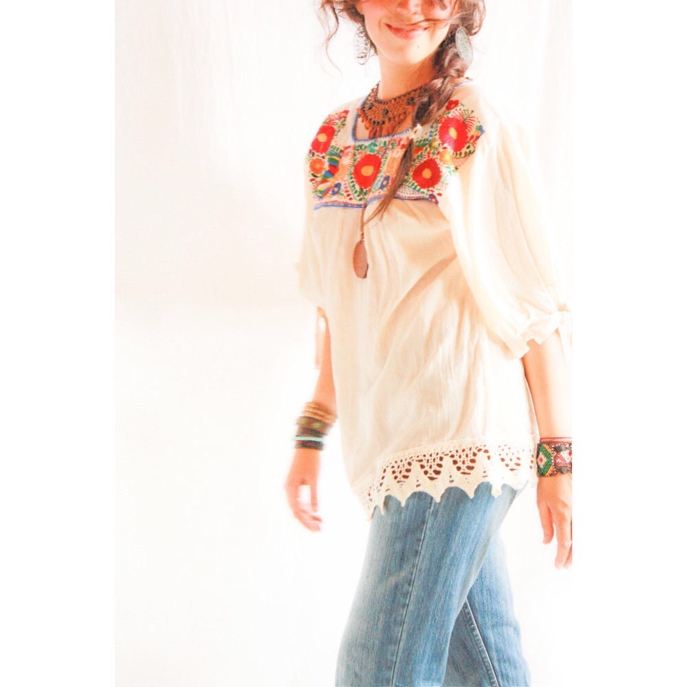 Embroidered Mexican Blouse Aida Coronado